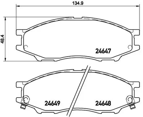 накладки BREMBO P 56 083