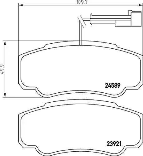 накладки BREMBO P 56 122