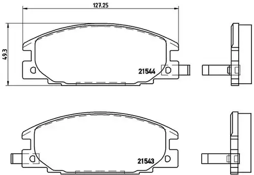 накладки BREMBO P 59 015