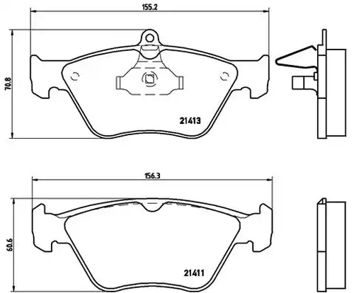 накладки BREMBO P 59 019