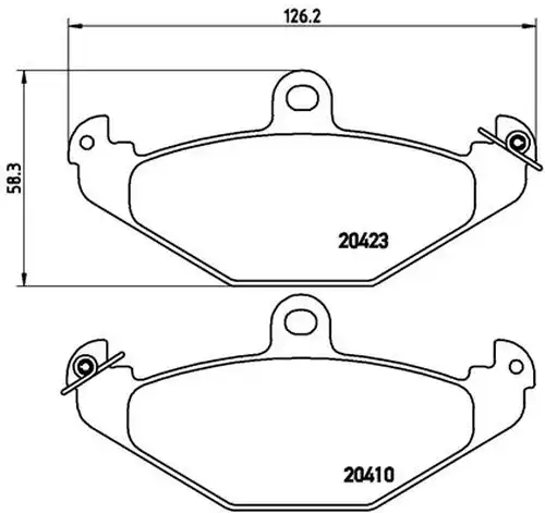 накладки BREMBO P 59 026