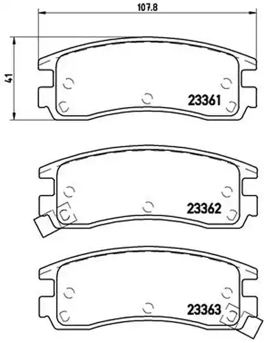 накладки BREMBO P 59 027