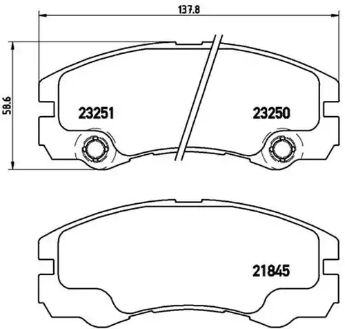 накладки BREMBO P 59 033