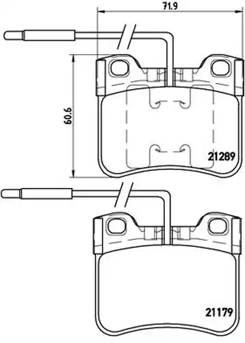 накладки BREMBO P 61 034
