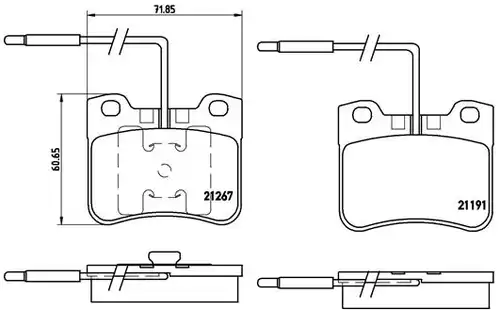 накладки BREMBO P 61 047