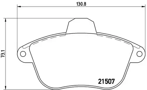 накладки BREMBO P 61 048