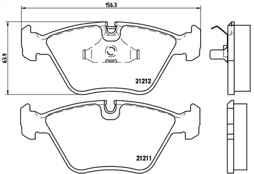 накладки BREMBO P 61 049