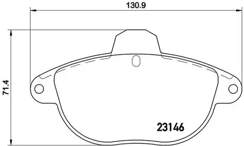 накладки BREMBO P 61 055