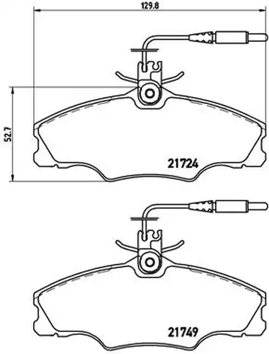 накладки BREMBO P 61 056