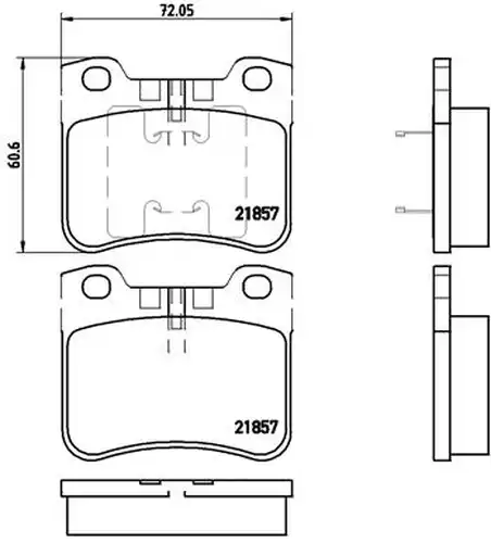 накладки BREMBO P 61 059