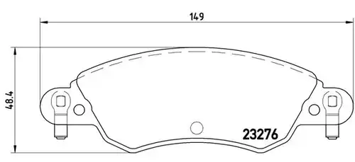 накладки BREMBO P 61 070