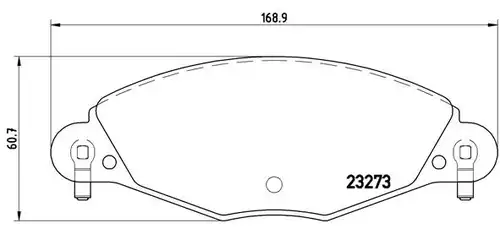 накладки BREMBO P 61 072