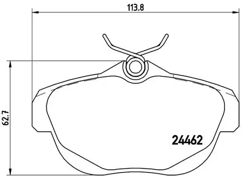 накладки BREMBO P 61 087