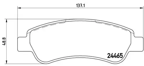 накладки BREMBO P 61 091