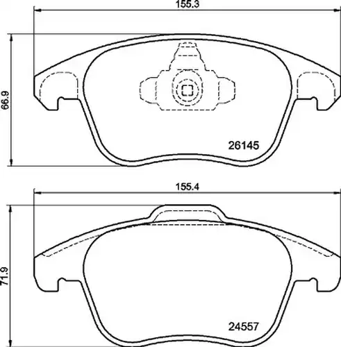 накладки BREMBO P 61 136
