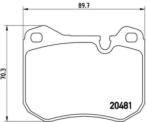 накладки BREMBO P 65 002