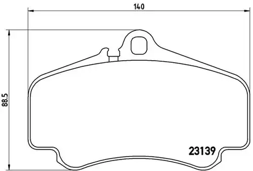 накладки BREMBO P 65 011