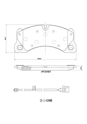 накладки BREMBO P 65 049