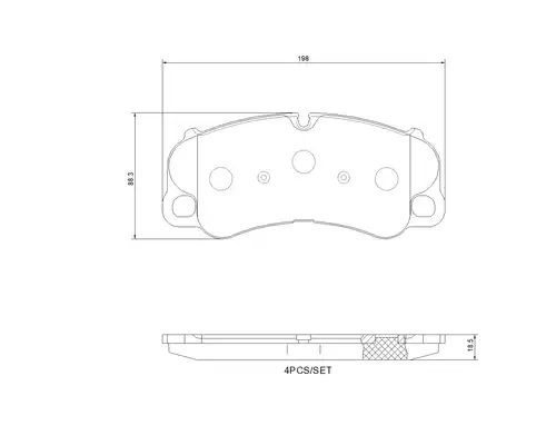 накладки BREMBO P 65 054