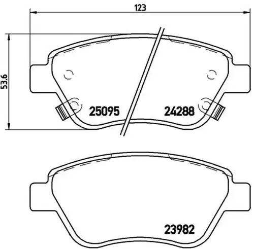 накладки BREMBO P 66 001