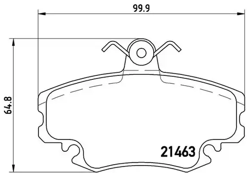 накладки BREMBO P 68 008