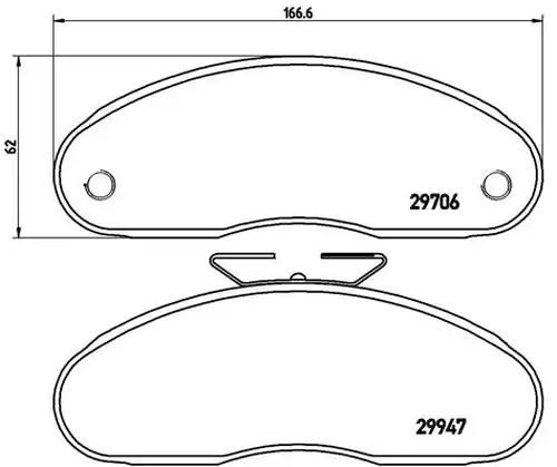 накладки BREMBO P 68 013