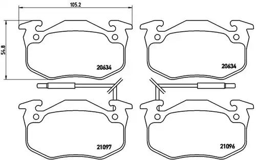 накладки BREMBO P 68 015