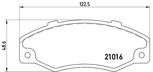накладки BREMBO P 68 016