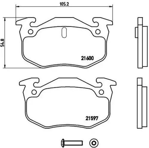 накладки BREMBO P 68 018