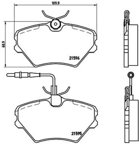 накладки BREMBO P 68 022