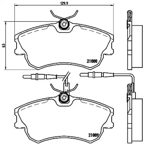 накладки BREMBO P 68 023