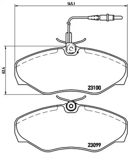 накладки BREMBO P 68 026
