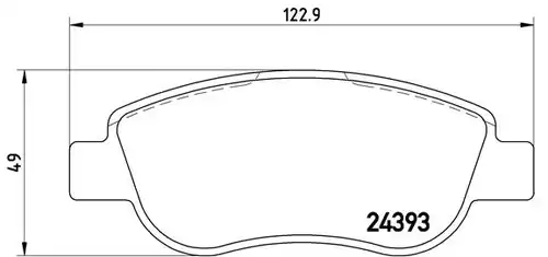накладки BREMBO P 68 049