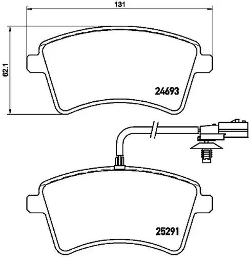 накладки BREMBO P 68 058