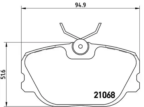 накладки BREMBO P 71 004