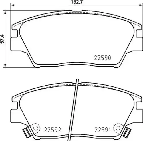накладки BREMBO P 77 001
