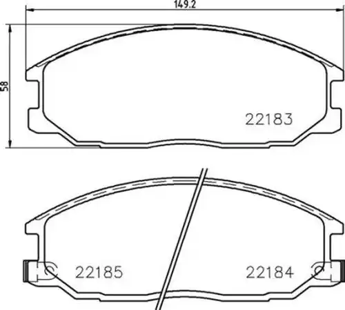 накладки BREMBO P 77 002
