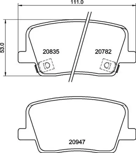 накладки BREMBO P 77 003