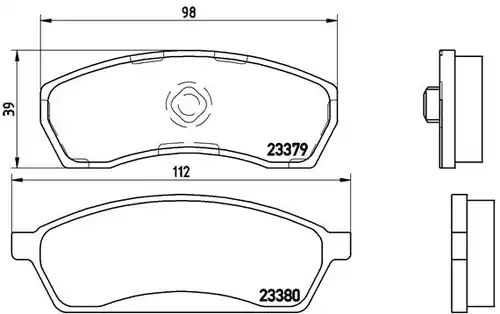накладки BREMBO P 78 008
