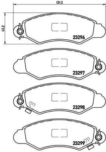 накладки BREMBO P 78 012