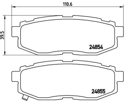 накладки BREMBO P 78 018
