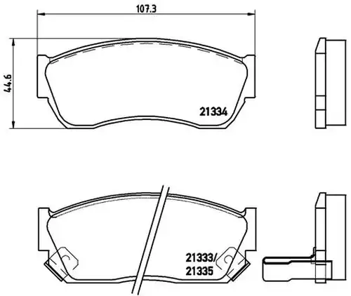 накладки BREMBO P 79 005