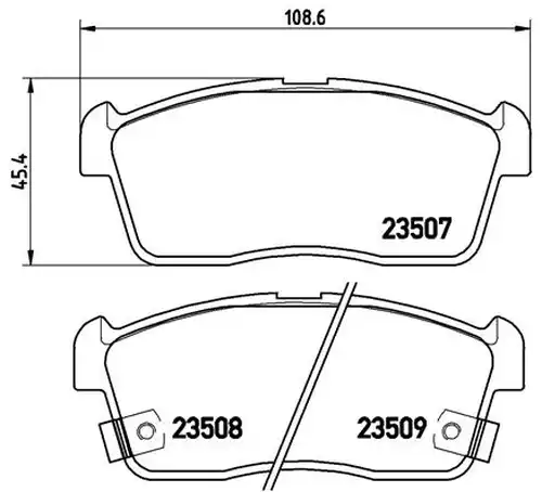 накладки BREMBO P 79 012
