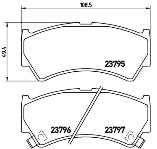 накладки BREMBO P 79 013