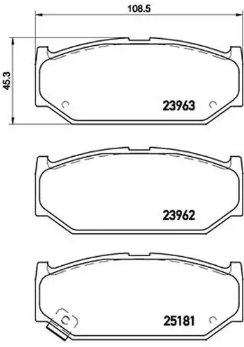 накладки BREMBO P 79 023