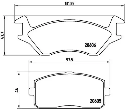 накладки BREMBO P 83 004