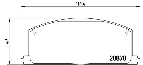 накладки BREMBO P 83 011