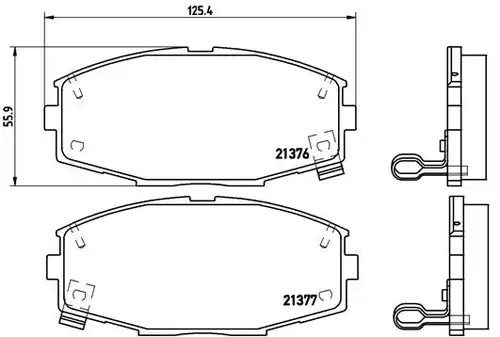 накладки BREMBO P 83 020
