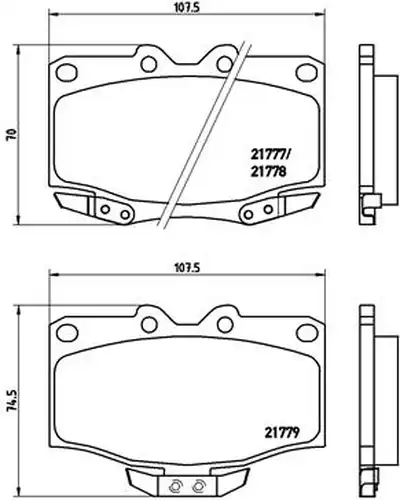 накладки BREMBO P 83 026