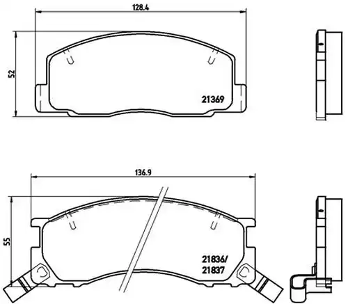 накладки BREMBO P 83 029